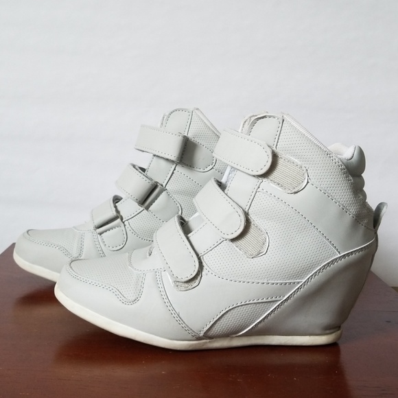 Bucco Capensis Wedge Sneakers - Gray - Picture 1 of 6